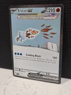 Pokemon TCG Eiscue EX Obsidian Flames Special Illustration Rare Card 222/197 - Image 3