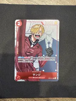 One Piece OP01-013 Sanji Japanese 25th Anniversary Card NM - Image 1