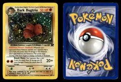 Dark Dugtrio 6/82 Holo Rare Team Rocket Pokemon Card - Image 1