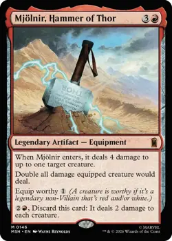 MTG Super Heroes - Mjolnir, Hammer of Thor - NM - Image 1