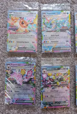 Sealed Prismatic Evolutions Surprise Box Stamped EX Promo Cards 9/9 Complete Set - Image 2