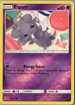 Espurr Common SM - Forbidden Light 44/131 NM Reverse Holo - Pokemon - Image 1
