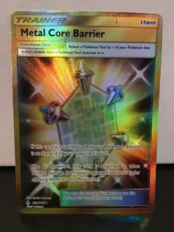 Metal Core Barrier 232/214 Secret Rare Pokemon Unbroken Bonds Gold Holo - Image 1