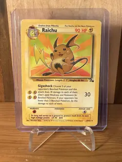 Pokemon! Raichu 29/62 Fossil Regular - Image 2