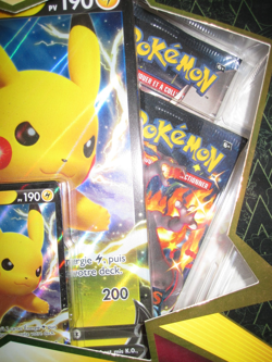 POKEMON NEUF COFFRET DESTINEES RADIEUSES PIKACHU-V FRANCAIS 4 BOOSTER SCELLE - Image 3