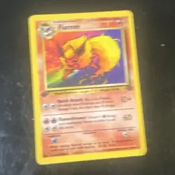 The Pokemon Company Flareon 3/64 Jungle Rare Regular Unlimited 70 HP EN 1999 - Image 1