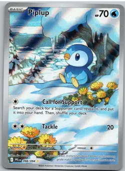 Piplup 098/094 Illustration Rare Phantasmal Flames Pokemon NM - Image 1