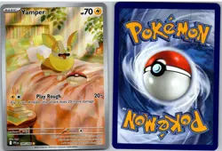 Yamper 099/094 Illustration Rare Phantasmal Flames Pokemon NM - Image 3