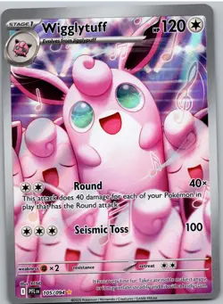 Wigglytuff 105/094 Illustration Rare Phantasmal Flames Pokemon NM - Image 1