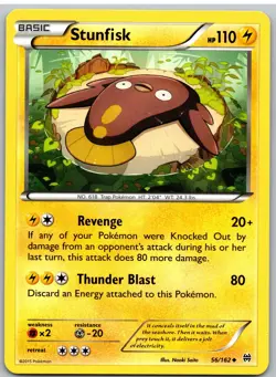 Stunfisk 56/162 Uncommon BREAKthrough Pokemon - Image 1