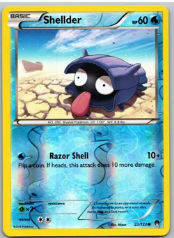Shellder 22/122 Common BREAKpoint Pokemon Reverse Holo - Image 1