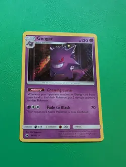 Pokemon TCG Gengar 38/111 Holo Rare Crimson Invasion - Image 1