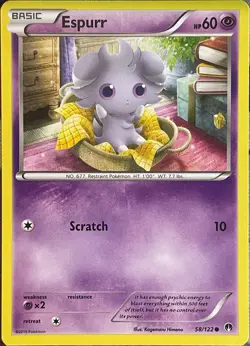 Espurr - 58/122 - XY Breakpoint Pokemon 2016 - Image 1