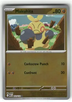 Makuhita 072/132 Reverse Holo Mega Evolution Pokemon TCG - Image 1