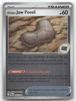 Antique Jaw Fossil 068/088 Reverse Holo ME03: Perfect Order Pokemon TCG - Image 1