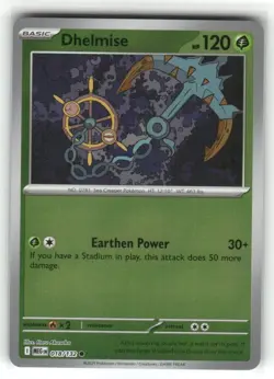 Dhelmise 018/132 Reverse Holo Mega Evolution Pokemon TCG - Image 1