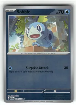 Sobble 039/132 Reverse Holo Mega Evolution Pokemon TCG - Image 1