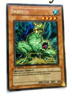 YUGIOH - SKREECH - SECRET - 1ST ED. - EXCELLENT - GLADIATOR ASSAULT - GLAS-EN086 - Image 2