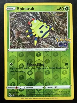 Spinarak (Peelable Ditto) 006/078 Holo Common Pokemon GO (NM) - Image 1