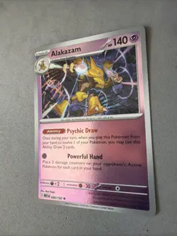 Pokemon TCG * Mega Evolution * 56/132 Alakazam REVERSE HOLO RARE * FRESH PK - Image 2