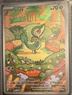 Pokemon TCG Snivy 087/086 Black Bolt Art Rare Holo Eng 70 HP - Image 1