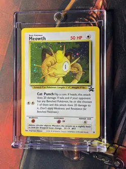 Meowth Pokemon Black Star Promo #10 Holo Rare WOTC 1999 - NM / MINT - Image 3