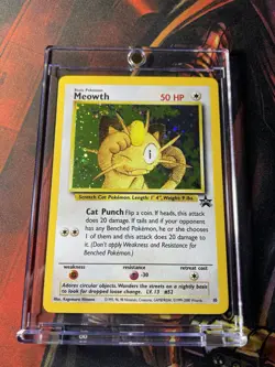 Meowth Pokemon Black Star Promo #10 Holo Rare WOTC 1999 - NM / MINT - Image 4