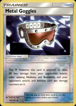 Pokemon Reverse Holo Metal Goggles SM - Team Up 148/181 LP - Image 1