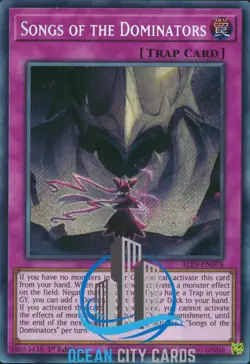 Yugioh Songs Of The Dominators ALIN-EN078 Secret Rare 1st Edition - Image 1