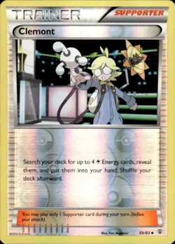 Pokemon Reverse Holo Clemont Generations 59/83 LP - Image 1