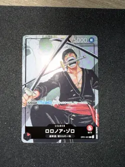Roronoa Zoro OP01-001 (Promo) Leader 25th Anniversary ONE PIECE NM - Image 1