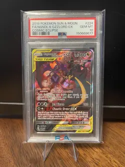 Naganadel & Guzzlord GX (Alternate Full Art) 224/236 Sm-Cosmic Eclipse Holo - Image 1