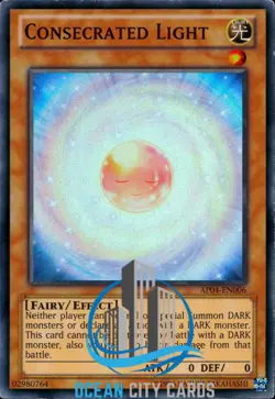 Yugioh Consecrated Light Super Rare AP04-EN006 LP - Image 1