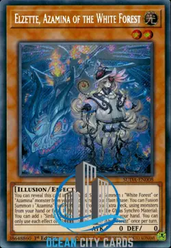 Yugioh Elzette, Azamina of the White Forest SUDA-EN008 1st ed - Image 1