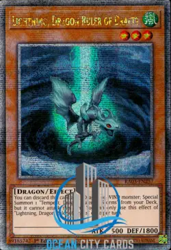 Yugioh Lightning, Dragon Ruler Of Drafts Quarter Century Secret 1st RA03-EN257 - Image 1