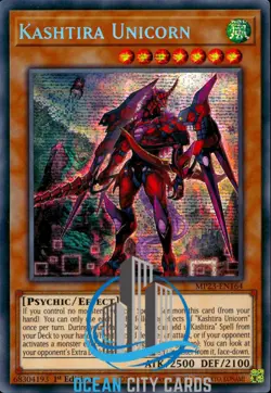 Yugioh Kashtira Unicorn MP23-EN164 Prismatic Secret Rare 1st Edition - Image 1