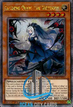 Yugioh Guiding Quem, the Virtuous RA04-EN043 Quarter Century Stampede 1st Ed - Image 1
