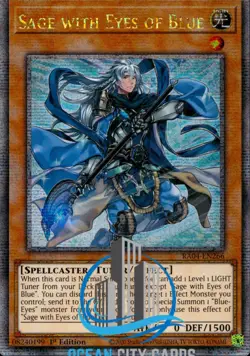 Yugioh SAGE with Eyes of Blue RA04-EN266 Quarter Century Secret Rare Card 1st - Image 1