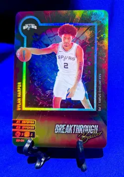 2025-26 Topps Match Attax Foil Dylan Harper Breakthrough Baller #BB DH RC SPURS - Image 2