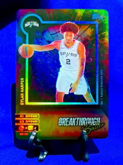 2025-26 Topps Match Attax Foil Dylan Harper Breakthrough Baller #BB DH RC SPURS - Image 3