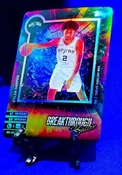 2025-26 Topps Match Attax Foil Dylan Harper Breakthrough Baller #BB DH RC SPURS - Image 4
