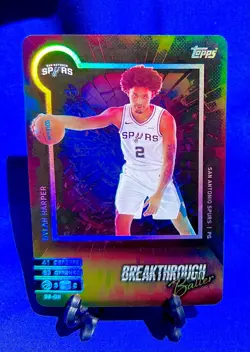 2025-26 Topps Match Attax Foil Dylan Harper Breakthrough Baller #BB DH RC SPURS - Image 5
