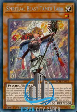 Yugioh Spiritual Beast Tamer Lara BLTR-EN017 Secret Rare 1st Edition - Image 1