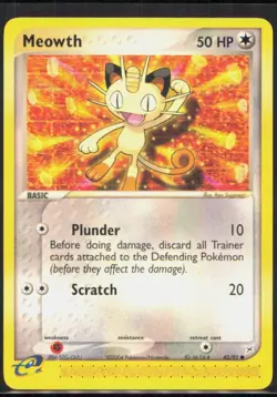 Meowth Common Team Magma vs Team Aqua #42/95 [Near Mint] Pokemon TCG - Image 1