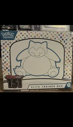 Pokemon TCG Scarlet & Violet 151 Elite Trainer Box Snorlax English 2023 1 Box - Image 1