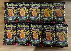 Pokemon Paldean Fates Sealed Booster Packs Bulk Lot of 100! Free Shipping!🔥 - Image 1
