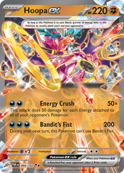 HOOPA EX 098/182 DOUBLE RARE PARADOX RIFT POKEMON LP GRAPHICS - Image 4