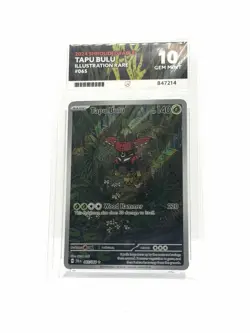 Ace Grading 10 Tapu Bulu Illustration Rare Holo 065/064 Shrouded Fable - Image 1
