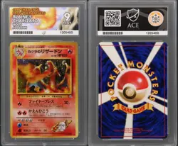 Ace 9 Japanese Pokemon Gym Challenge Blaine's Charizard Holo 1999 #006 - Image 1