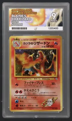Ace 9 Japanese Pokemon Gym Challenge Blaine's Charizard Holo 1999 #006 - Image 2
